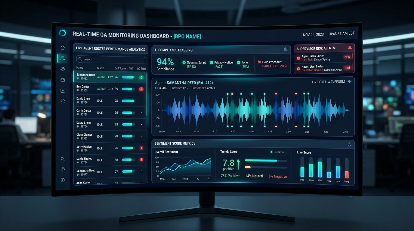 Navikzaa Automated Post-Call QA Dashboard